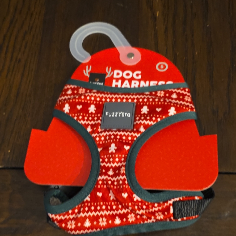 FuzzYard Festive Red Dog Harness